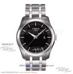 Perfect Replica Tissot Couturier Black Dial 40 MM Swiss Quartz Men's Watch T035.410.11.051
